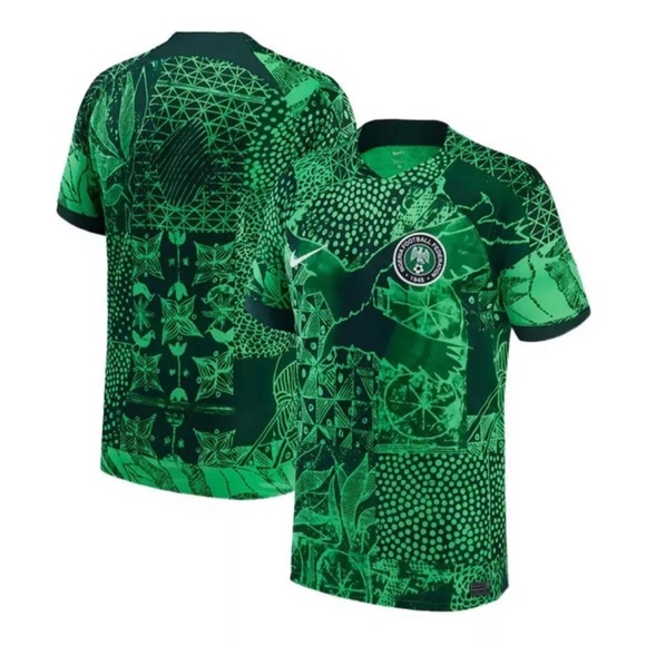 Nike Authentic Nigeria National Team 2022 Green DN0696-329 Jersey Men’s Sz: M - Picture 2 of 7